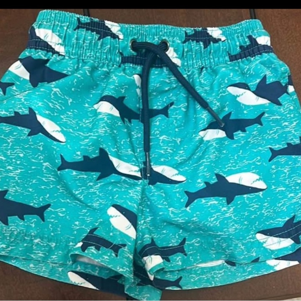 Carters Shark Print 2T Swim Shorts